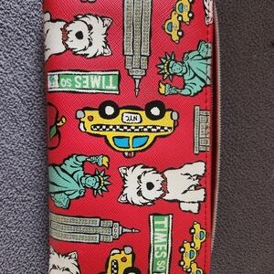 Marc Tetro Red New York Themed Wallet